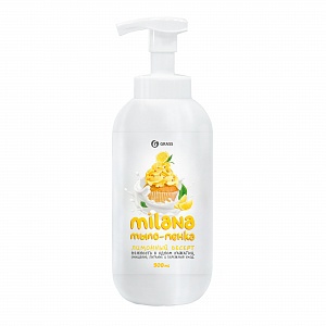 Жидкое мыло "Milana мыло-пенка сливочно-лимонный десерт" (флакон 500 мл) 125332 GRASS – фото